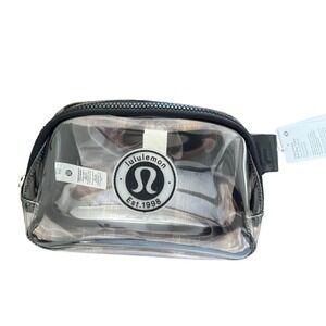 Lululemon Everywhere Belt Bag Clear Black Adjustable Strap NWT‎